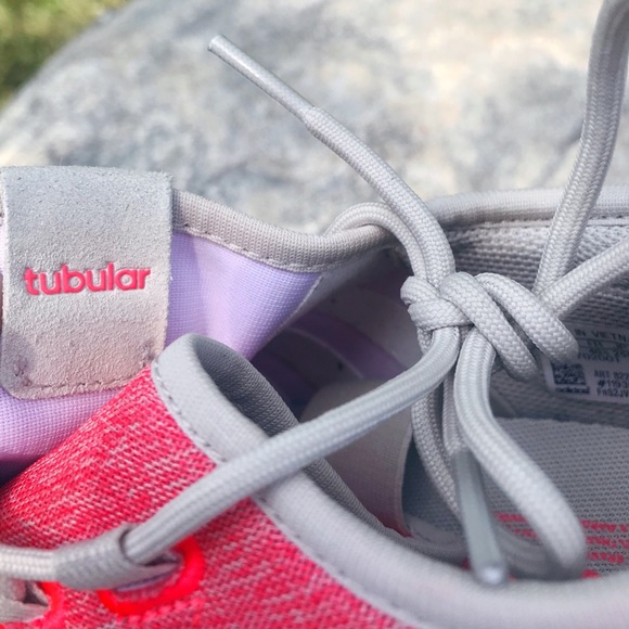 Neon Pink Adidas Sneakers - Picture 6 of 7